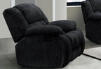 40" Gray Fabric Manual Gliding Recliner