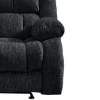 40" Gray Fabric Manual Gliding Recliner