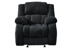 40" Gray Fabric Manual Gliding Recliner