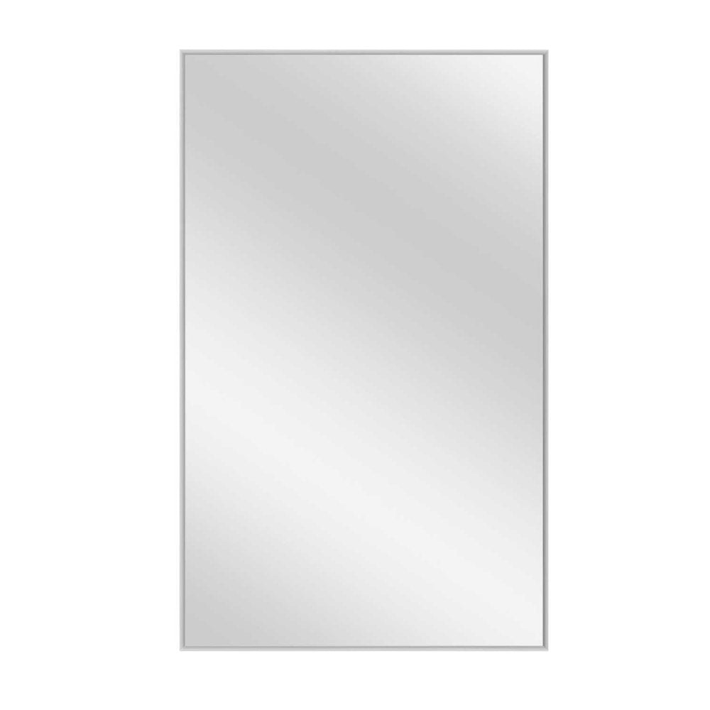 51" Silver Metal Leaning Framed Full Length Mirror