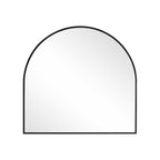 29" Black Metal Arch Framed Accent Mirror