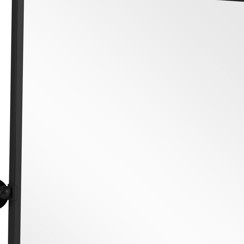 31" Gold Aluminum Arch Tilting Framed Accent Mirror