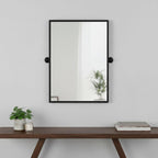 31" Gold Aluminum Arch Tilting Framed Accent Mirror