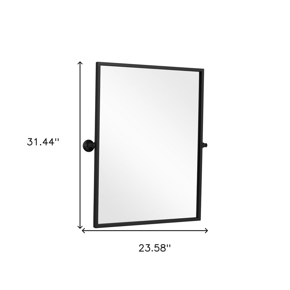 31" Gold Aluminum Arch Tilting Framed Accent Mirror