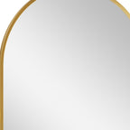 31" Gold Aluminum Arch Tilting Framed Accent Mirror