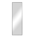 71" Black Metal Leaning Framed Full Length Mirror