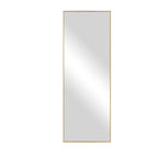 71" Black Metal Leaning Framed Full Length Mirror