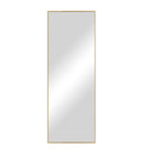 71" Black Metal Leaning Framed Full Length Mirror