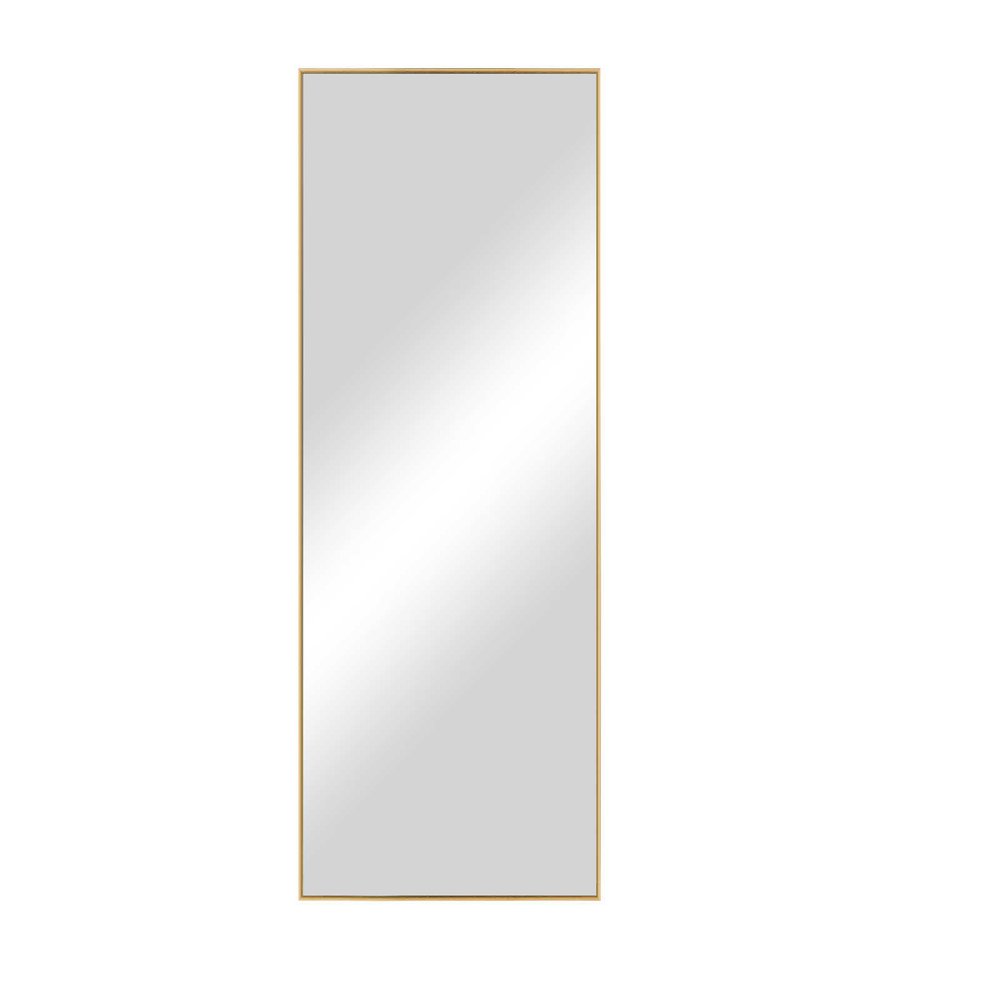 71" Black Metal Leaning Framed Full Length Mirror