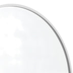 Set of Two Silver Metal Arch Framed Accent Mirrors