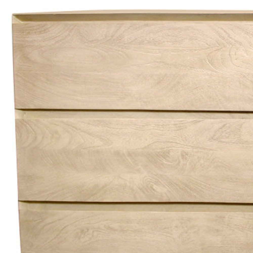 72" Natural Solid Wood Six Drawer Double Dresser