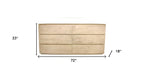72" Natural Solid Wood Six Drawer Double Dresser