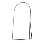 71" Black Metal Arch Freestanding Framed Full Length Mirror