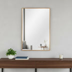 36" Gold Aluminum Framed Accent Mirror