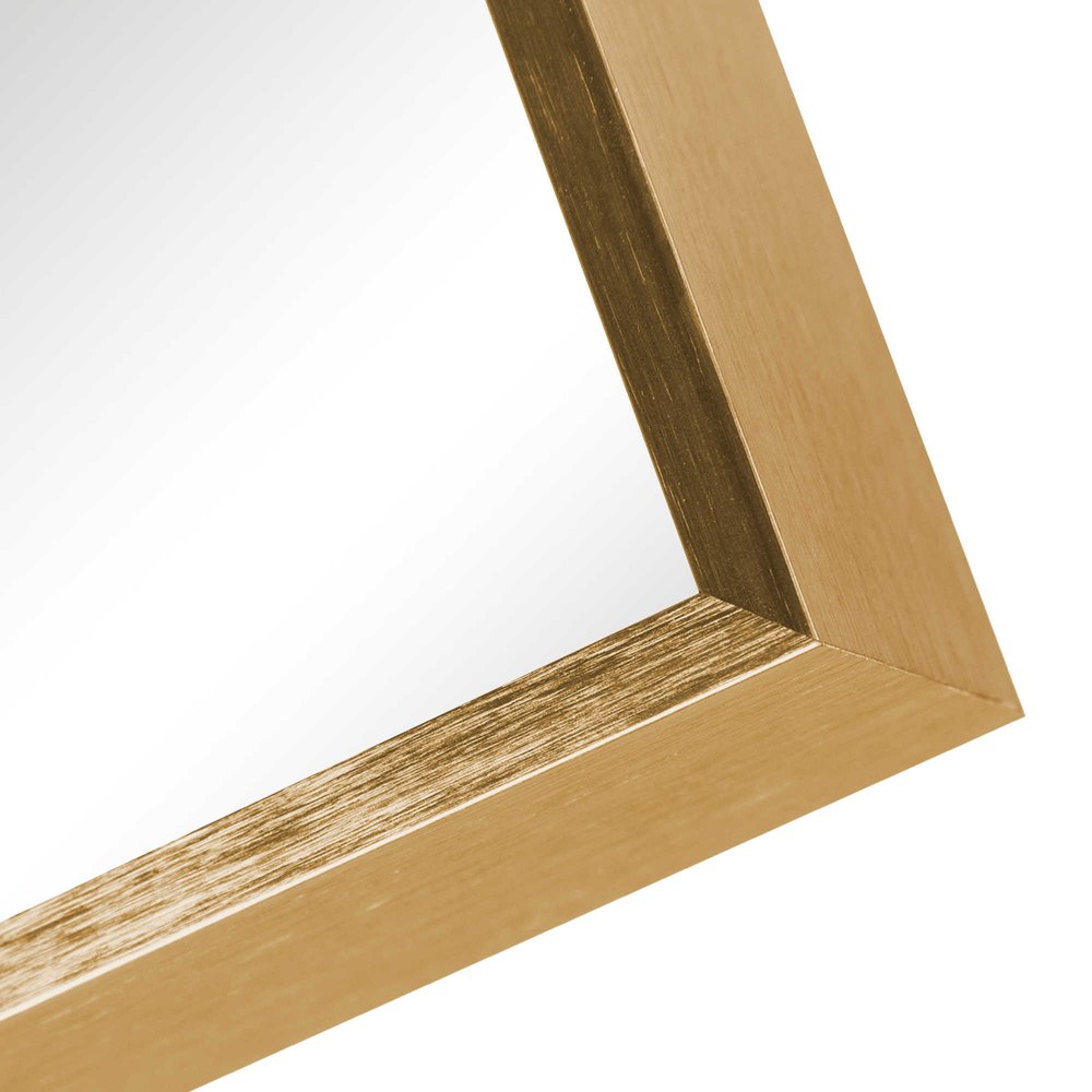 36" Gold Aluminum Framed Accent Mirror