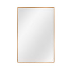 36" Gold Aluminum Framed Accent Mirror