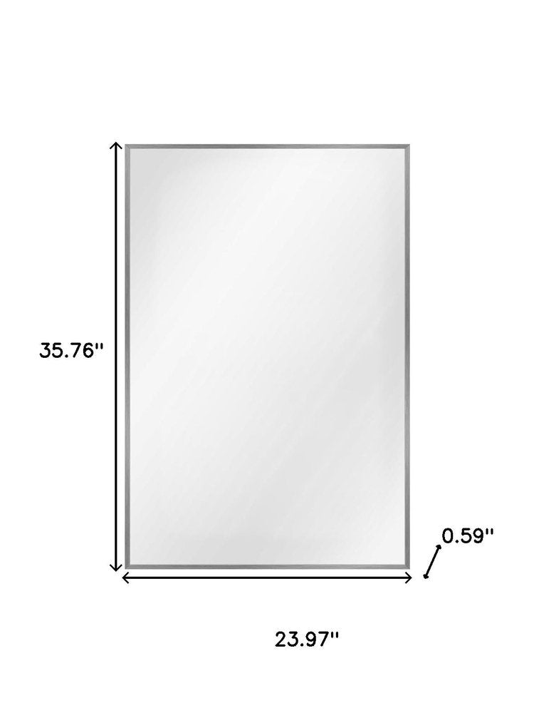 36" Gold Aluminum Framed Accent Mirror