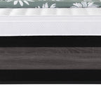 Black And Gray Inlaid Panels Full Bed Frame