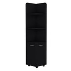 15" Black Wood Freestanding Bathroom Vanity