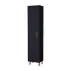 71" Black Wood Pantry Or Storage Cabinet