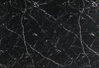 70" Black Faux Marble and Wood Double Pedestal Base Dining Table