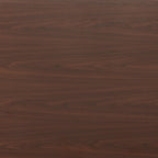 71" Brown and Black Wood and Steel Dining Table