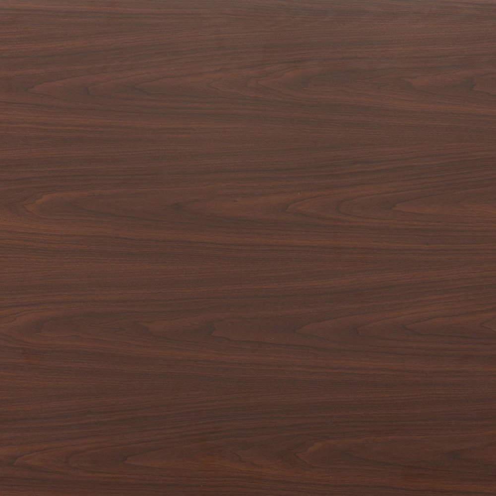 71" Brown and Black Wood and Steel Dining Table