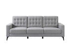 87" Gray Upholstered Sofa