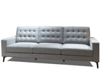 87" Gray Upholstered Sofa