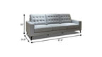 87" Gray Upholstered Sofa