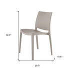 Set of Four Blue Heavy Duty Plastic Outdoor Stacking Dining Chairs