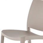 Set of Four Blue Heavy Duty Plastic Outdoor Stacking Dining Chairs