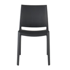 Set of Four Blue Heavy Duty Plastic Outdoor Stacking Dining Chairs