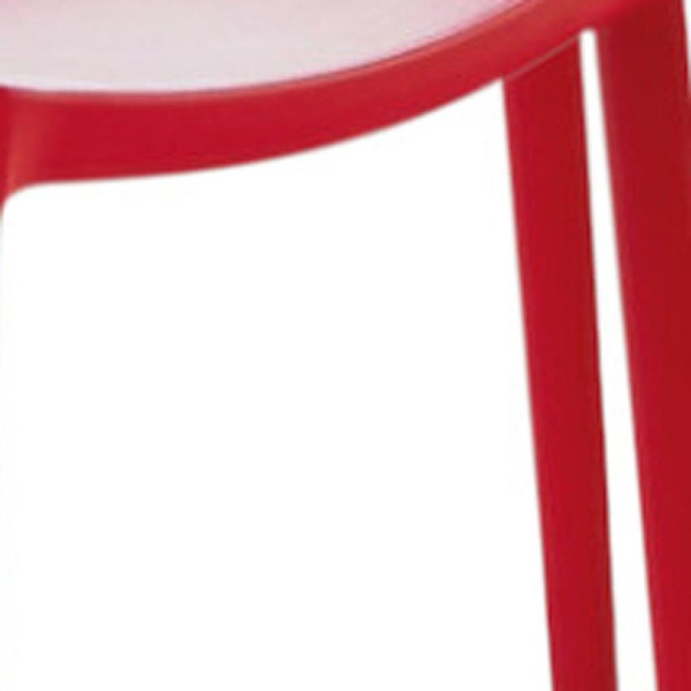 Set of Four Blue Heavy Duty Plastic Outdoor Stacking Dining Chairs