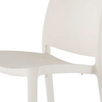 Set of Four Blue Heavy Duty Plastic Outdoor Stacking Dining Chairs