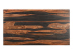75" Brown Solid Wood Pedestal Base Dining Table