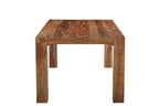 75" Brown Solid Wood Dining Table