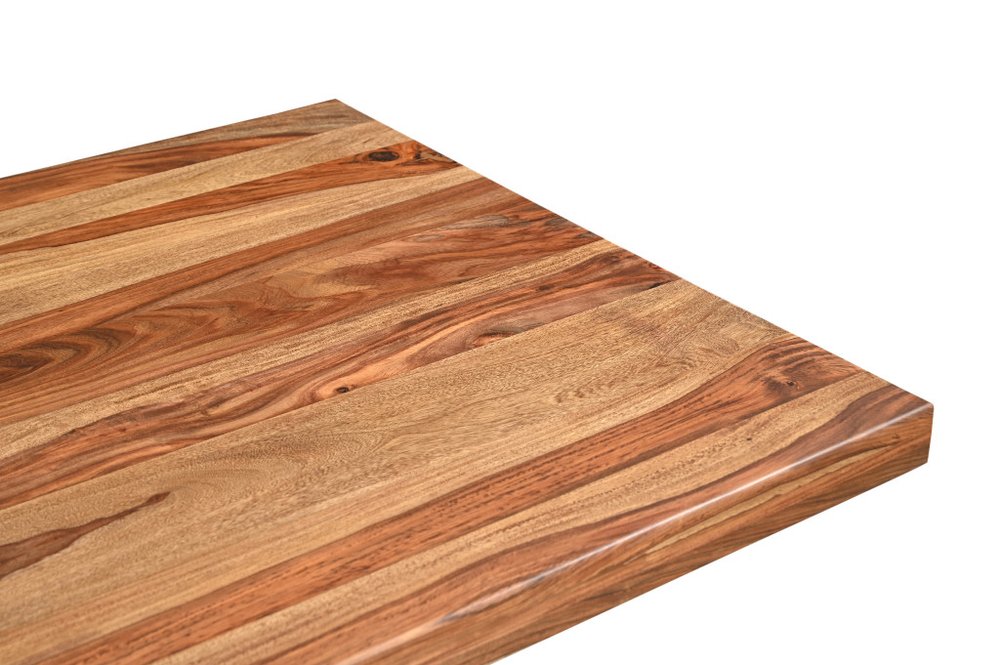 75" Brown Solid Wood Pedestal Base Dining Table