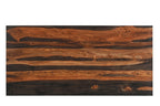 54" Dark Brown and Light Brown Solid Wood Writing Desk With Three Drawers