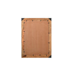 44" Dark Brown Solid Wood Framed Accent Mirror