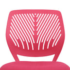 Pink and White Adjustable Height Swivel Rolling Office Chair