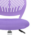 Pink and White Adjustable Height Swivel Rolling Office Chair