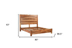 Three Piece Brown Solid Wood Bedroom Set