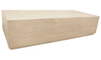 72" Natural Solid Wood Distressed Coffee Table