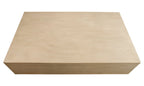 72" Natural Solid Wood Distressed Coffee Table