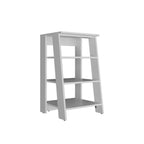 17" White Wood Bathroom Shelves