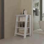 17" White Wood Bathroom Shelves