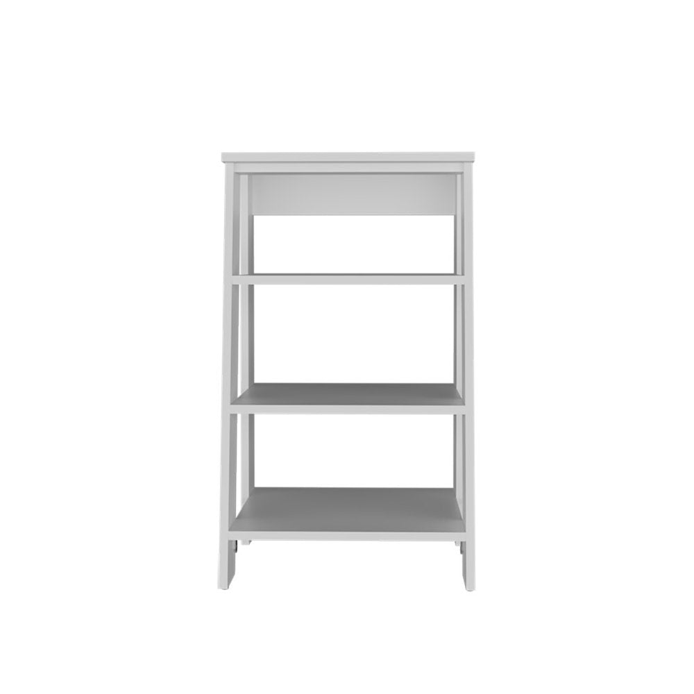 17" White Wood Bathroom Shelves
