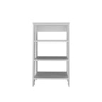 17" White Wood Bathroom Shelves