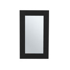 15" Black Wood Floating Bathroom Vanity